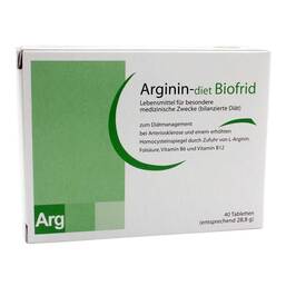 Abbildung: Arginin-diet Biofrid Tabletten Tabletten, 40 St PZN 00877602