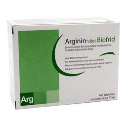 Abbildung: Arginin-diet Biofrid Tabletten Tabletten, 100 St PZN 00877884
