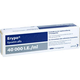 Abbildung: Erypo FS 40.000 I.E. / ml Fertigspritzen 1X1 ml, Fertigspritzen PZN 00878122