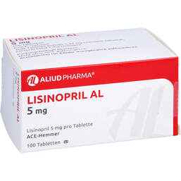 Abbildung: Lisinopril AL 5 mg Tabletten 100 St, Tabletten PZN 00879541