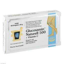 Abbildung: Glucosamin Naturell 500 mg Dragees Dragees, 60 St PZN 00886966