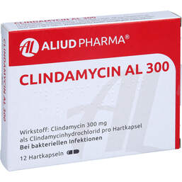 Abbildung: Clindamycin AL 300 Hartkapseln 12 St, Hartkapseln PZN 00887397