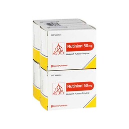 Abbildung: Rutinion Tabletten 4X250 St, Tabletten PZN 00892665