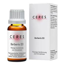 Abbildung: CERES Berberis D 3 Dilution Dilution, 20 ml PZN 00893245