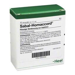 Abbildung: Sabal Homaccord Ampullen Ampullen, 10 St PZN 00893529