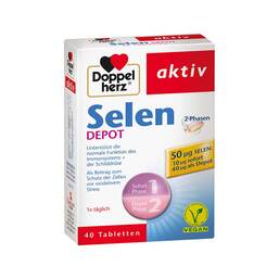 Abbildung: Doppelherz Selen 2-Phasen Depot Tabletten Tabletten, 40 St PZN 00896539
