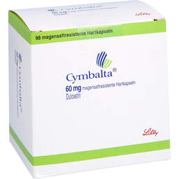 Abbildung: Cymbalta 60 mg magensaftresistente Hartkapseln 98 St, Magensaftresistente Hartkapseln PZN 00896781