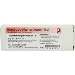 Abbildung: Eupatorium perfoliatum D 6 G Globuli, 10 g PZN 00908395