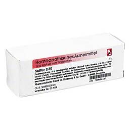 Abbildung: Sulfur D 30 Globuli Globuli, 10 g PZN 00909443