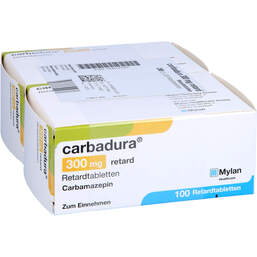 Abbildung: Carbadura 300 mg retard Tabl 200 St, Retard-Tabletten PZN 00914125