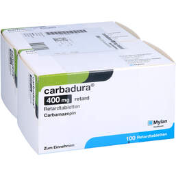 Abbildung: Carbadura 400 mg retard Tabl 200 St, Retard-Tabletten PZN 00914154