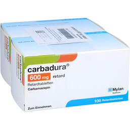 Abbildung: Carbadura 600 mg retard Tabl 200 St, Retard-Tabletten PZN 00914183