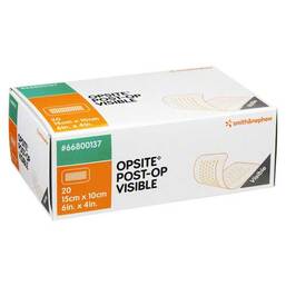 Abbildung: Opsite Post OP Visible 15x10cm Verband 20 St, Verband PZN 00919306