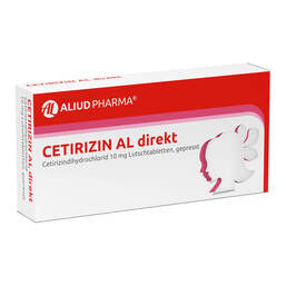 Abbildung: Cetirizin AL direkt Lutschtabletten Lutschtabletten, 21 St PZN 00927300