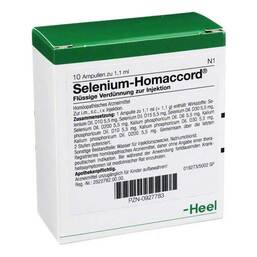 Abbildung: Selenium Homaccord Ampullen 10 St, Ampullen PZN 00927783