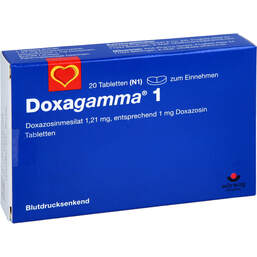 Abbildung: Doxagamma 1 mg Tabletten 20 St, Tabletten PZN 00947277