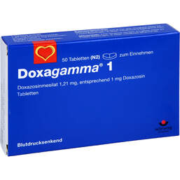 Abbildung: Doxagamma 1 mg Tabletten 50 St, Tabletten PZN 00947283