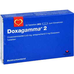 Abbildung: Doxagamma 2 mg Tabletten 50 St, Tabletten PZN 00947320