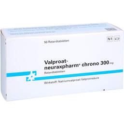 Abbildung: Valproat neuraxpharm chrono 300 mg Retardtabletten 50 St, Retard-Tabletten PZN 00947900