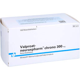 Abbildung: Valproat neuraxpharm chrono 300 mg Retardtabletten 100 St, Retard-Tabletten PZN 00947917