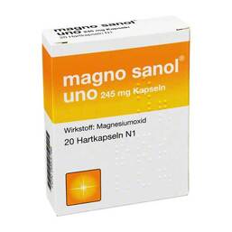 Abbildung: Magno Sanol uno 245 mg Hartkapseln Hartkapseln, 20 St PZN 00953786