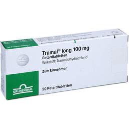 Abbildung: Tramal long 100 mg Retardtabletten 20 St, Retard-Tabletten PZN 00955041