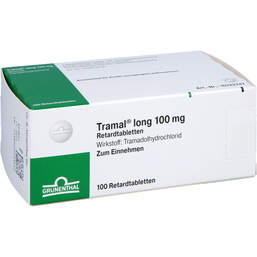 Abbildung: Tramal long 100 mg Retardtabletten 100 St, Retard-Tabletten PZN 00955058
