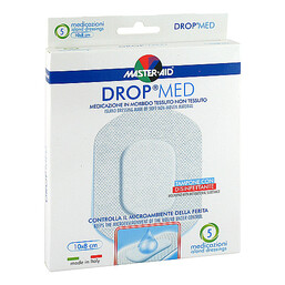 Abbildung: Drop med 10x8 cm Wundverband Master Aid 5 St, Verband PZN 00955874