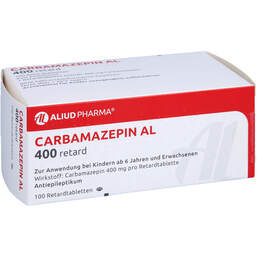 Abbildung: Carbamazepin AL 400 retard T 100 St, Retard-Tabletten PZN 00958312