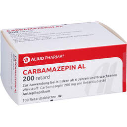 Abbildung: Carbamazepin AL 200 retard T 100 St, Retard-Tabletten PZN 00958364