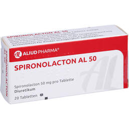 Abbildung: Spironolacton AL 50 Tabletten 20 St, Tabletten PZN 00958424