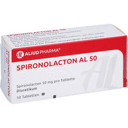 Abbildung: Spironolacton AL 50 Tabletten 50 St, Tabletten PZN 00958430