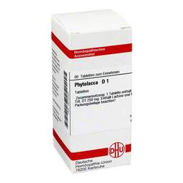 Abbildung: DHU Phytolacca D 1 Tabletten Tabletten, 80 St PZN 00979099