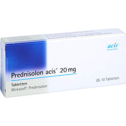 Abbildung: Prednisolon Acis 20 mg Tabletten 10 St, Tabletten PZN 00985148