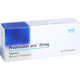 Abbildung: Prednisolon Acis 20 mg Tabletten 50 St, Tabletten PZN 00985154