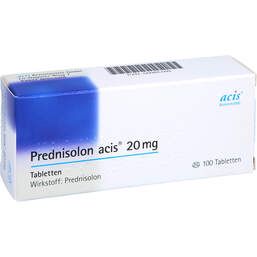 Abbildung: Prednisolon Acis 20 mg Tabletten 100 St, Tabletten PZN 00985160
