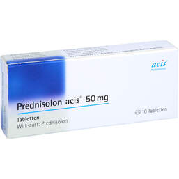 Abbildung: Prednisolon Acis 50 mg Tabletten 10 St, Tabletten PZN 00985177