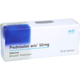 Abbildung: Prednisolon Acis 50 mg Tabletten 50 St, Tabletten PZN 00985183