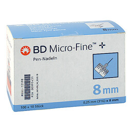 Abbildung: BD Micro-Fine Kanüle 0,25x8 mm 110 St, Kanüle PZN 00995431