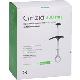 Abbildung: Cimzia 200 mg Injektionslösung in einer Fertigspritze 3X2 St, Injektionslösung PZN 00996241