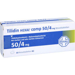 Abbildung: Tilidin Hexal comp 50 / 4 mg Retardtabletten 50 St, Retard-Tabletten PZN 00999601