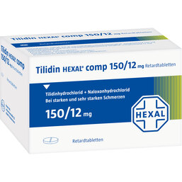 Abbildung: Tilidin Hexal comp 150 / 12 mg Retardtabletten 20 St, Retard-Tabletten PZN 00999624