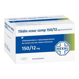 Abbildung: Tilidin Hexal comp 150 / 12 mg Retardtabletten 50 St, Retard-Tabletten PZN 00999630