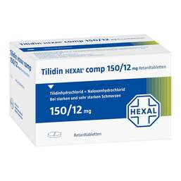 Abbildung: Tilidin Hexal comp 150 / 12 mg Retardtabletten 100 St, Retard-Tabletten PZN 00999653