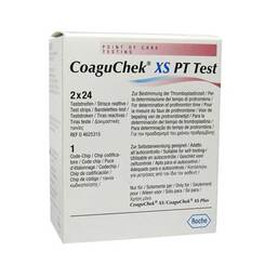 Abbildung: Coaguchek XS PT Test Teststreifen, 2X24 St PZN 01001243