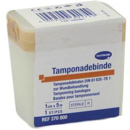 Abbildung: Tamponadebinde 1 cm x 5 m steril Hartmann Binden, 1 St PZN 01002981