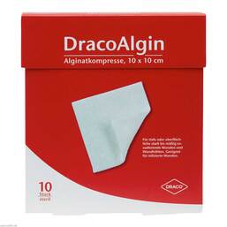 Abbildung: Dracoalgin 10x10cm Alginat K 10 St, Kompressen PZN 01003785