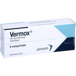 Abbildung: Vermox Tabletten 6 St, Tabletten PZN 01005778