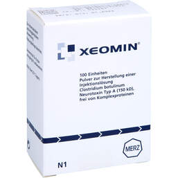 Abbildung: Xeomin 100 LD50 Einheiten Pulver zur Herstellung einer Injektionslösung 1 St, Pulver zur Herstellung einer Injektionslösung PZN 01013884