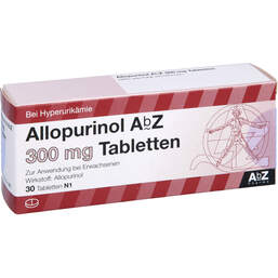 Abbildung: Allopurinol AbZ 300 mg Tabletten 30 St, Tabletten PZN 01014636